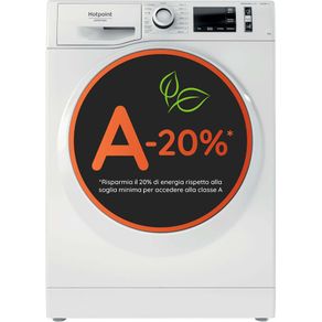 Lavatrice a libera installazione a carica frontale Hotpoint Ariston: 9,0 kg, - NG98W IT 869991680500